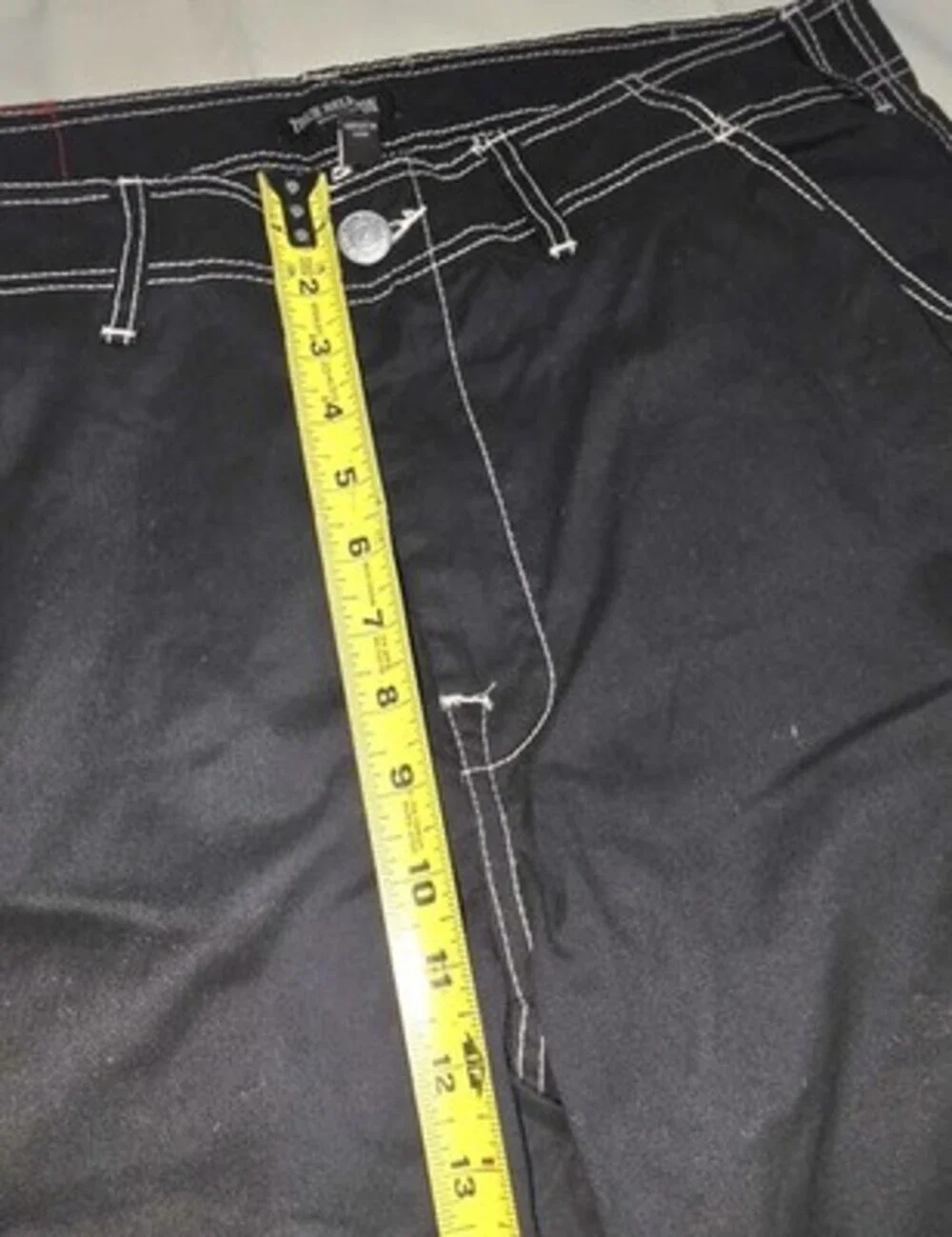 True Religion Bobby Baggy Cargo Pants 36x30 Jet Black NWT sku: 0156